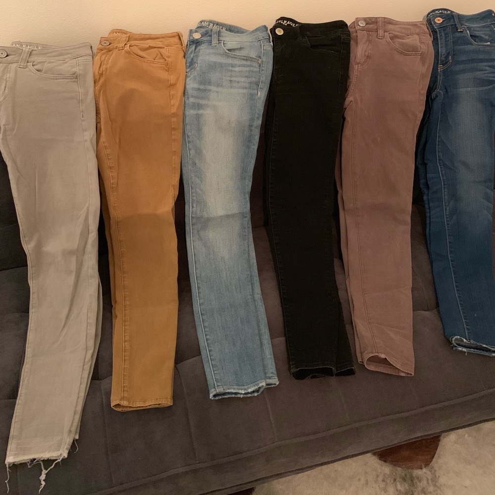 6 Pairs AE Jeans